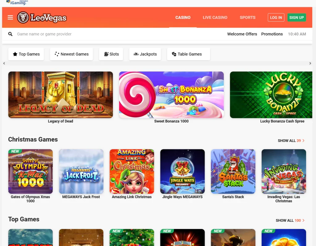LeoVegas – Excellent Mobile Platform